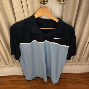 Nike Dri-Fit Golf Polo - Navy Blue XL